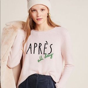 NWT ANTHROPOLOGY 100% Cashmere Après All Day